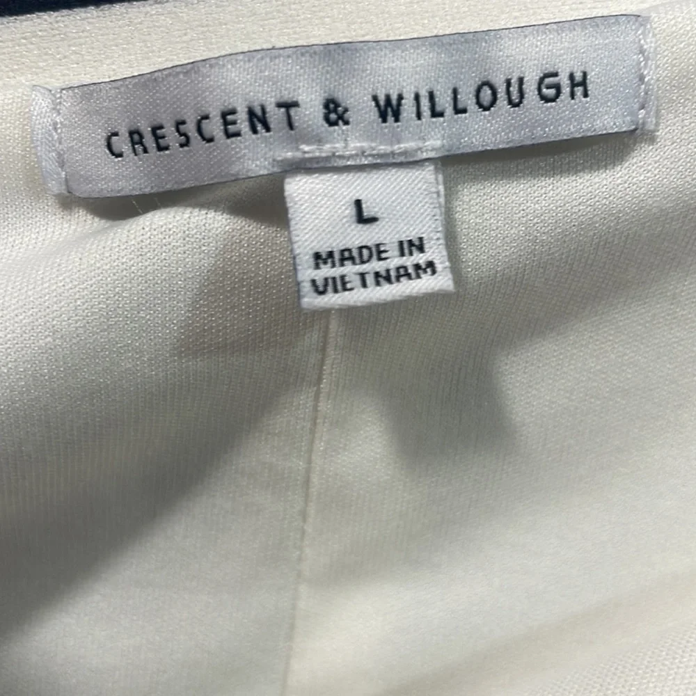 Crescent & Willough Jackets & Coats, Black & White Striped, Large, Blazer - Picture 7 of 10